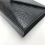 Bolsa Yves Saint Laurent Envelope Croco Preta