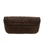 Clutch Burberry Píton Laço Marrom