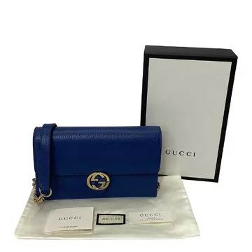Bolsa Gucci Interlocking G Azul