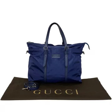 Bolsa Gucci Nylon Azul 