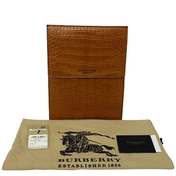 Porta-Ipad de Croco Caramelo Burberry