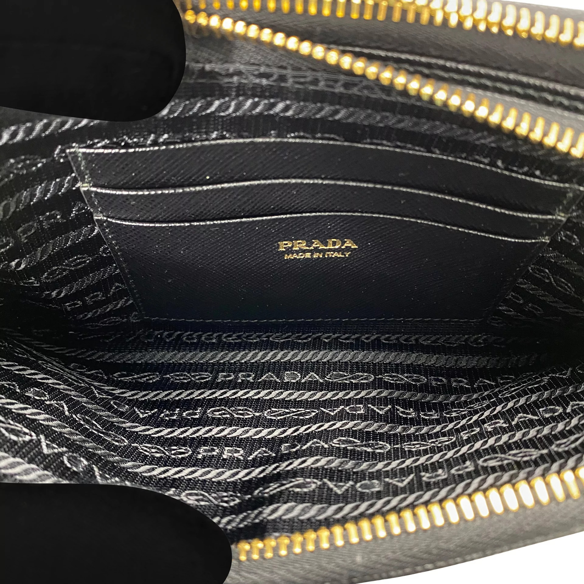 Bolsa Prada Mini Couro Saffiano Preta