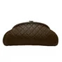 Clutch Chanel Timeless Couro Marrom