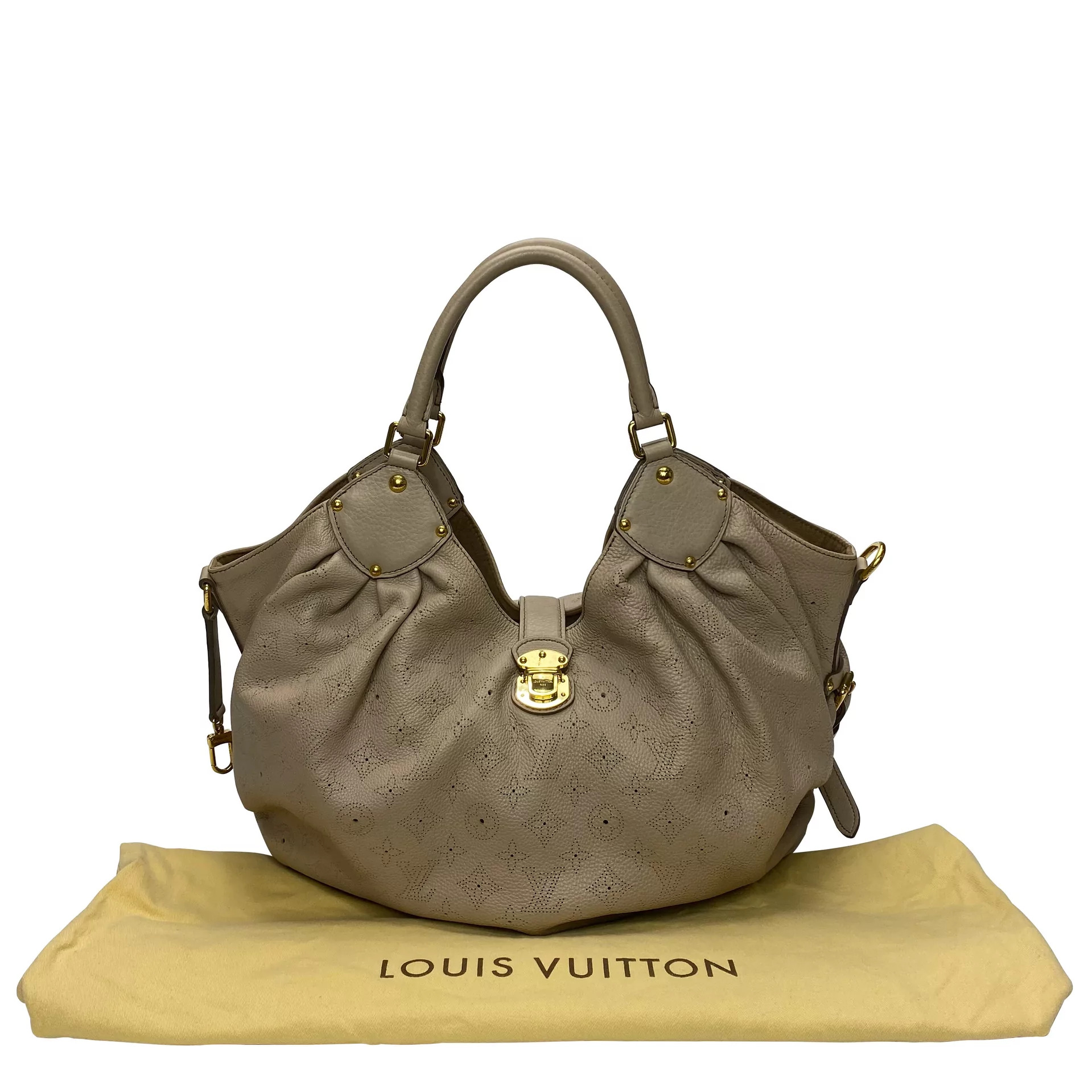 Bolsa Louis Vuitton Mahine XL Cinza