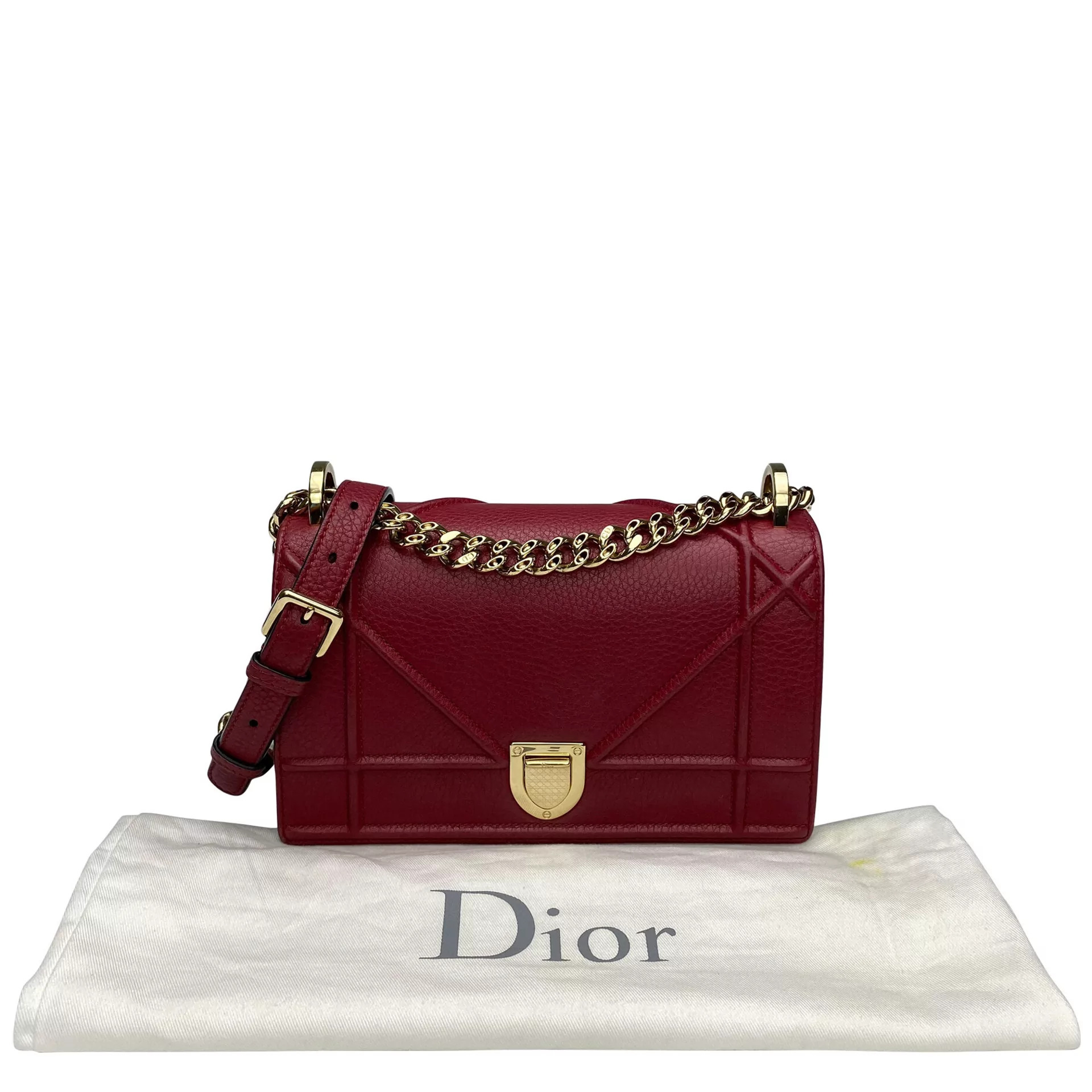 Bolsa Christian Dior Diorama Cereja