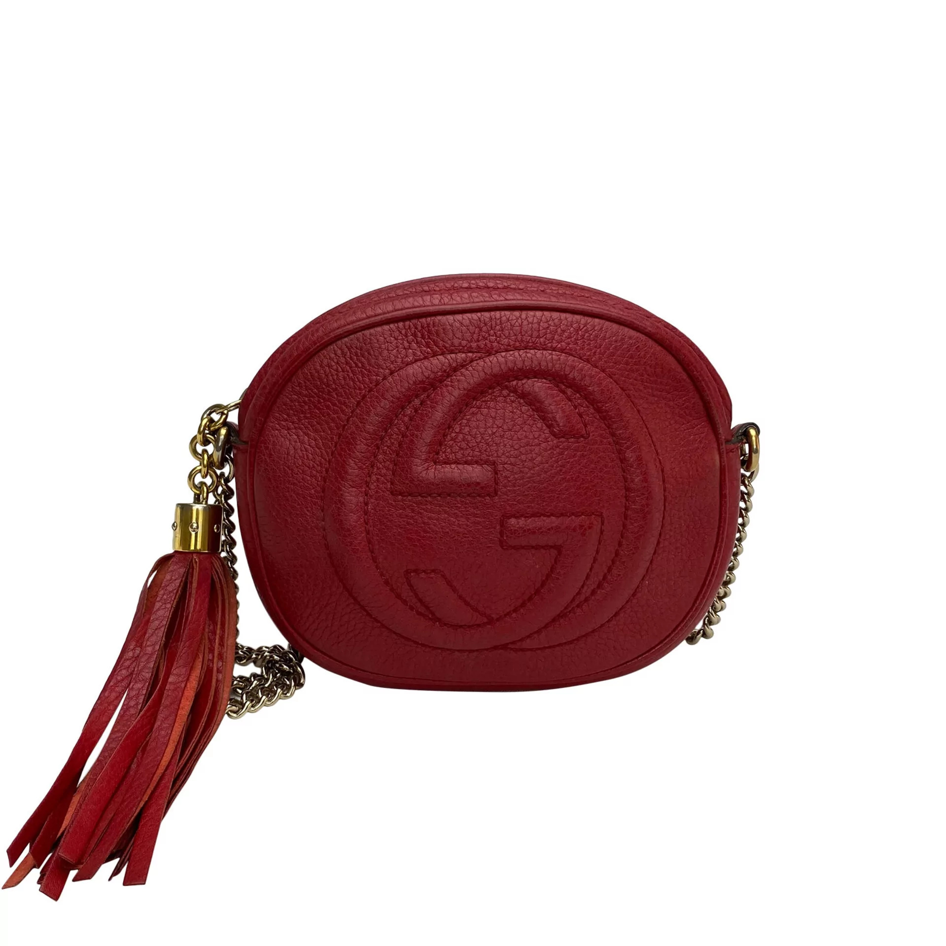 Bolsa Gucci Soho Mini Chain Vermelha