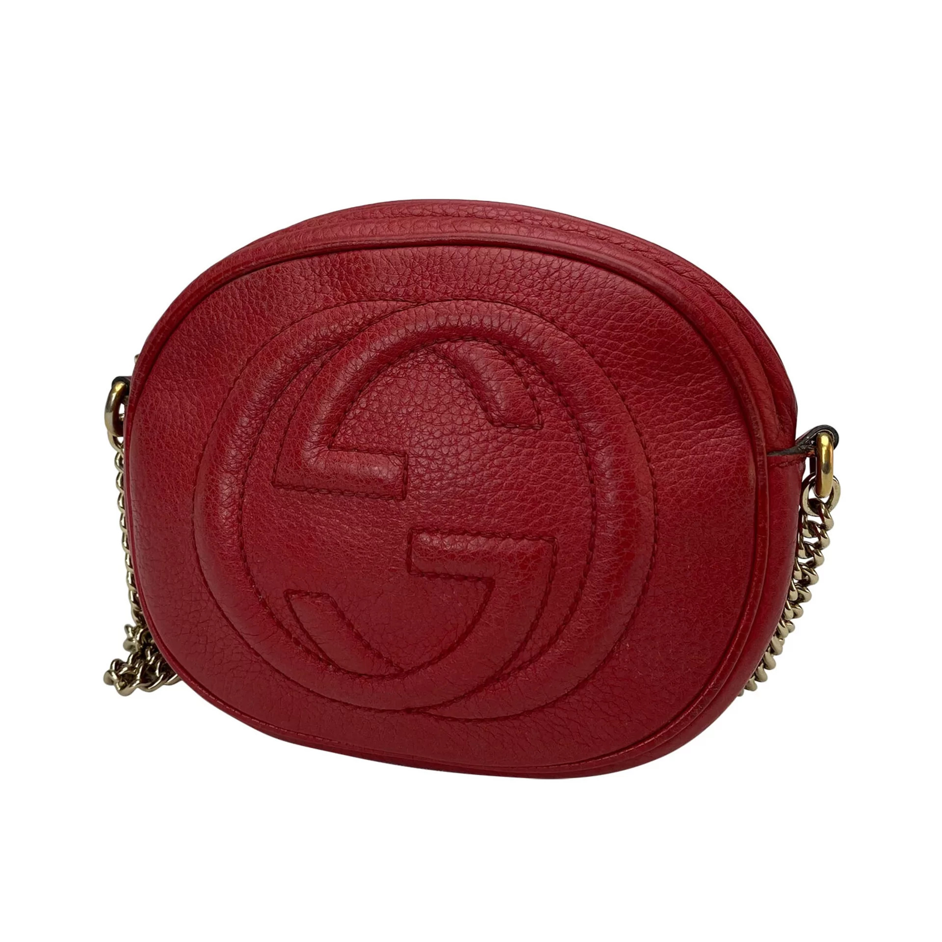 Bolsa Gucci Soho Mini Chain Vermelha