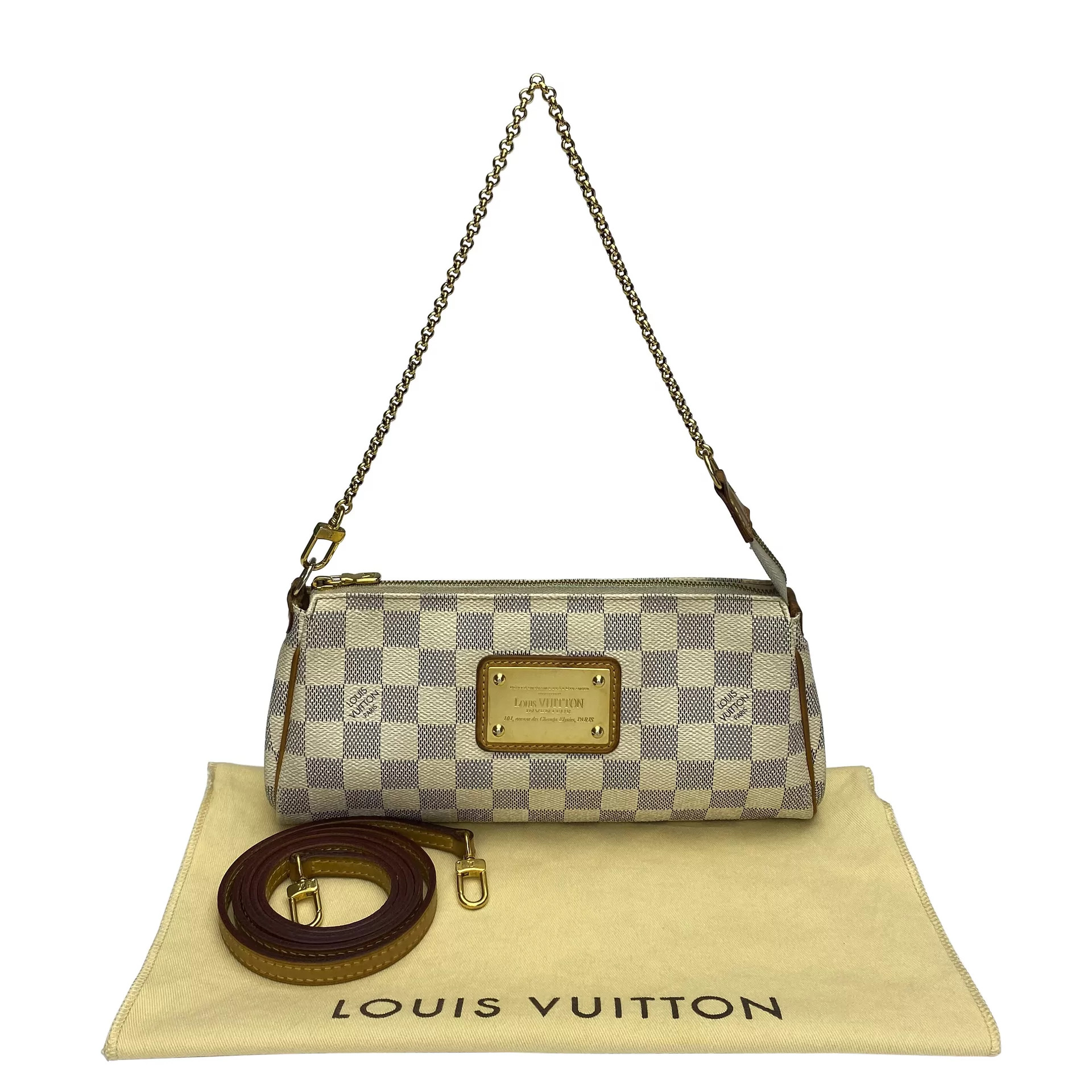 Bolsa Louis Vuitton Eva Damier Azur