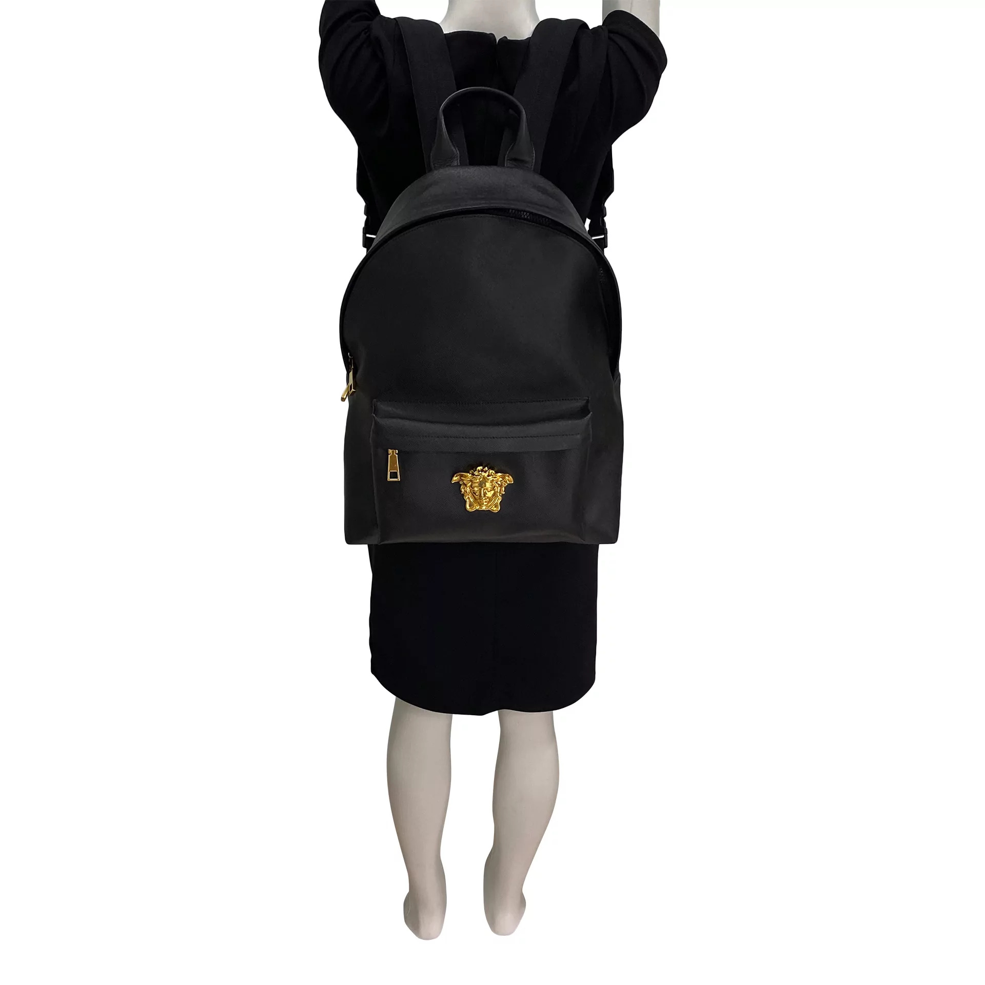 Mochila Versace Medusa Head de Couro