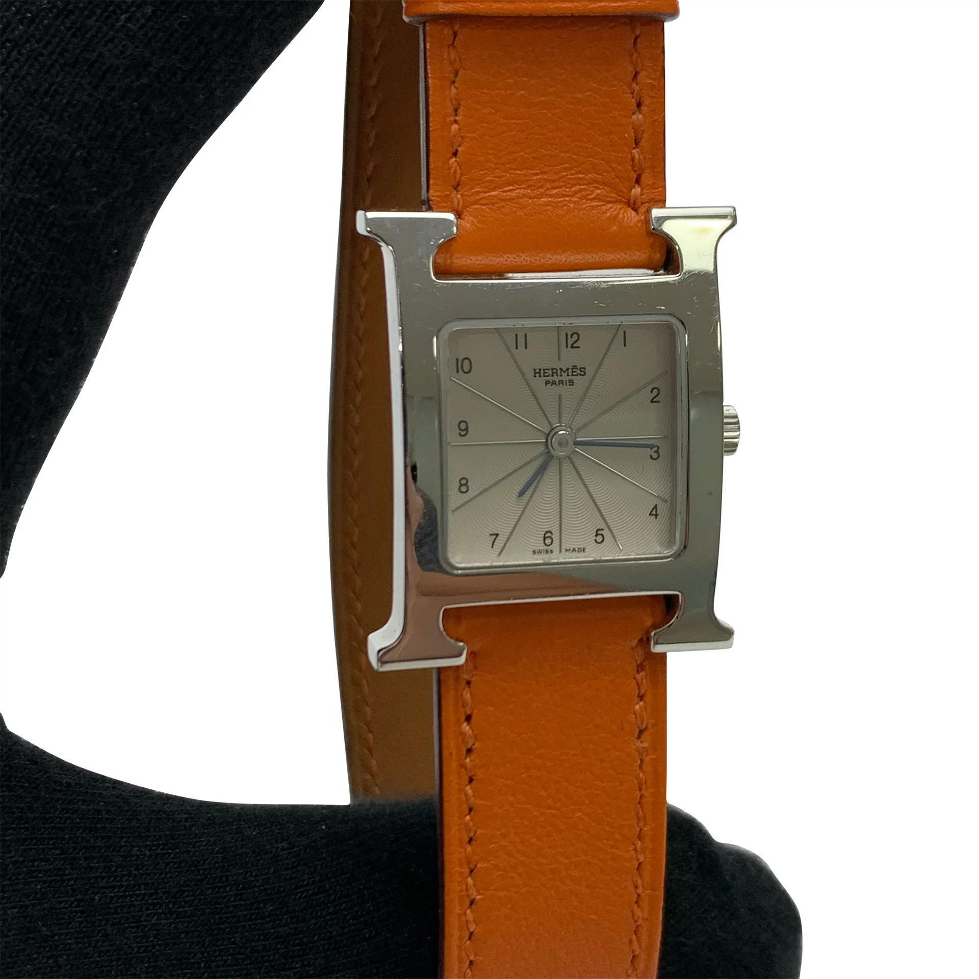 Relógio Hermès H Laranja
