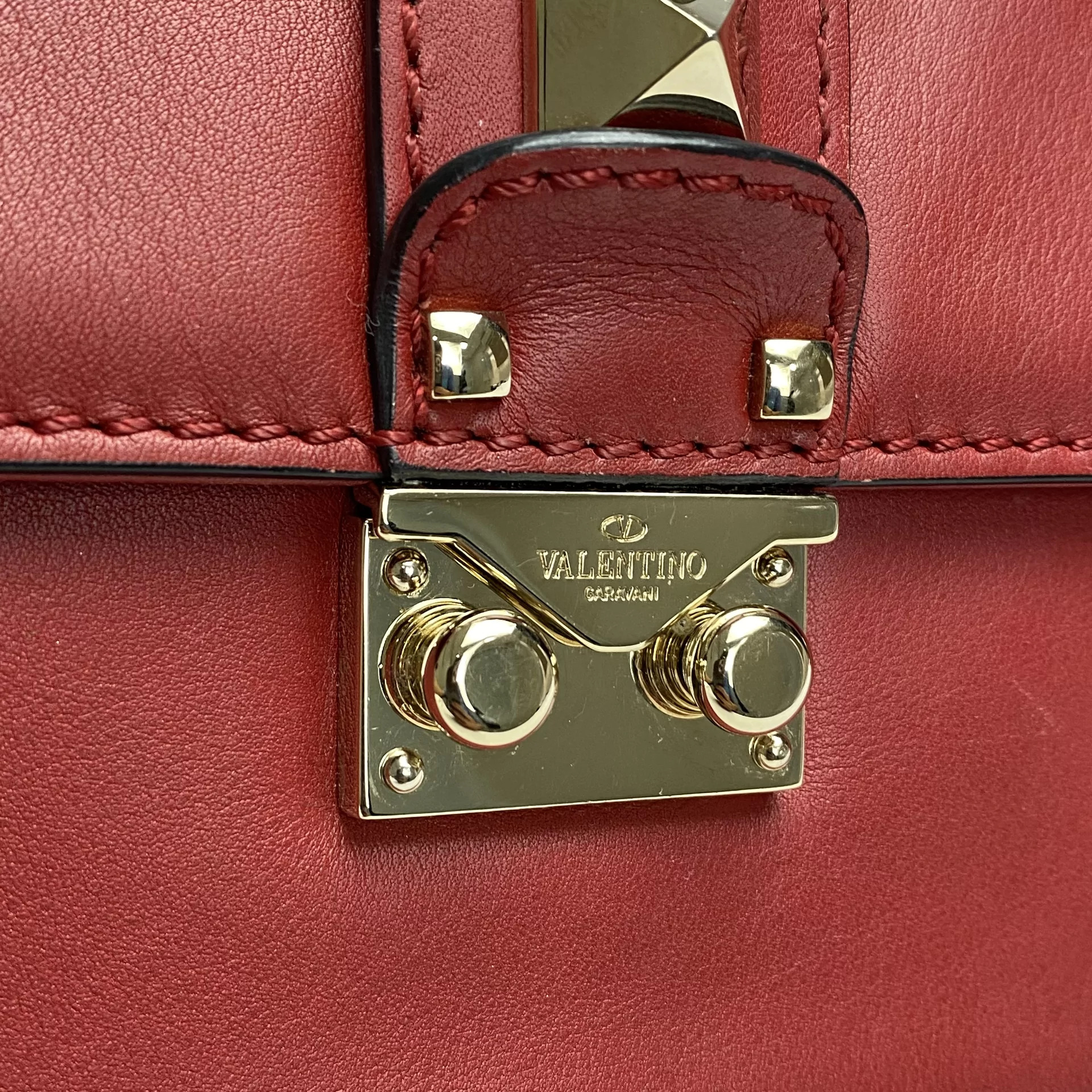 Bolsa Valentino Glam Lock Vermelha