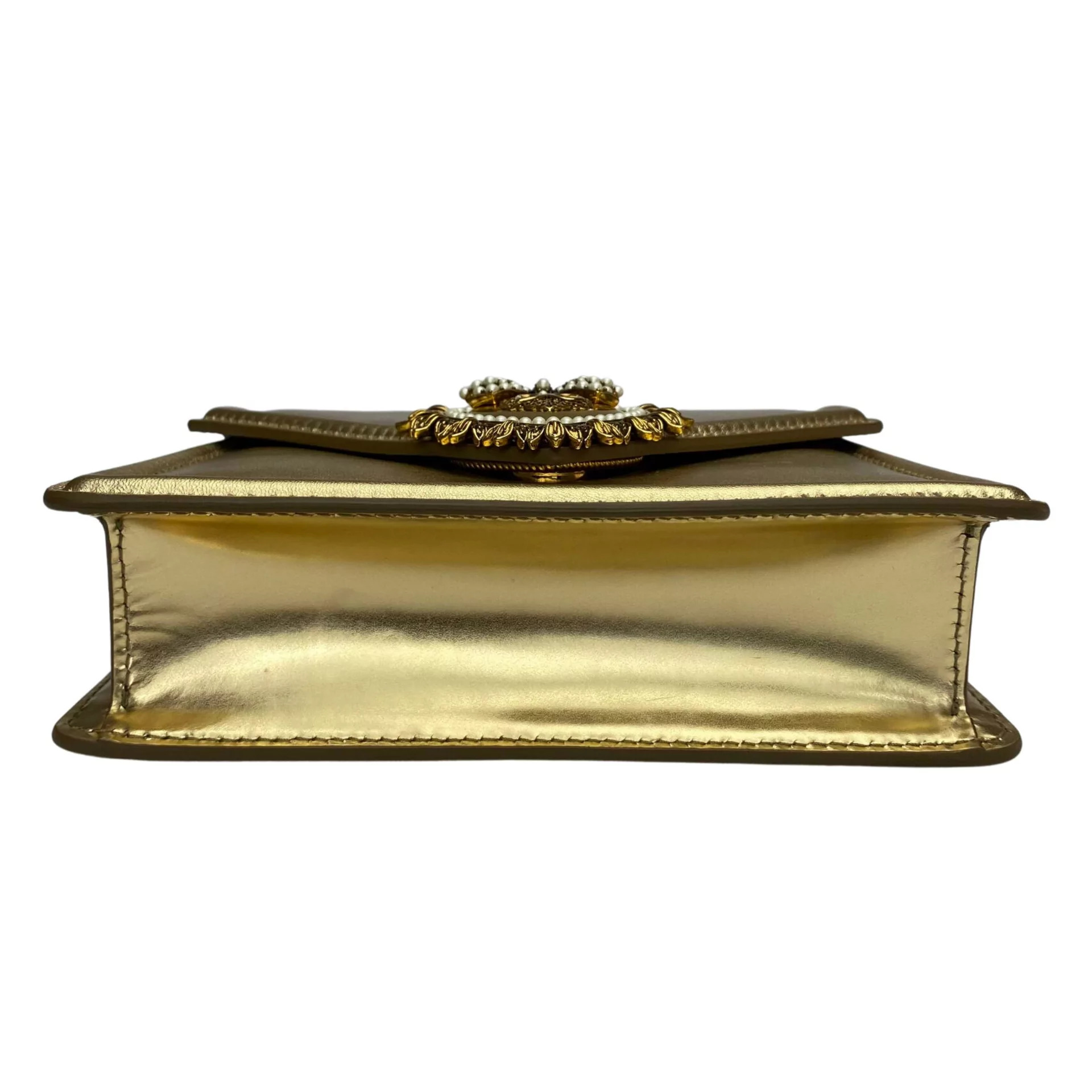 Bolsa Dolce & Gabbana Devotion Mini Dourada