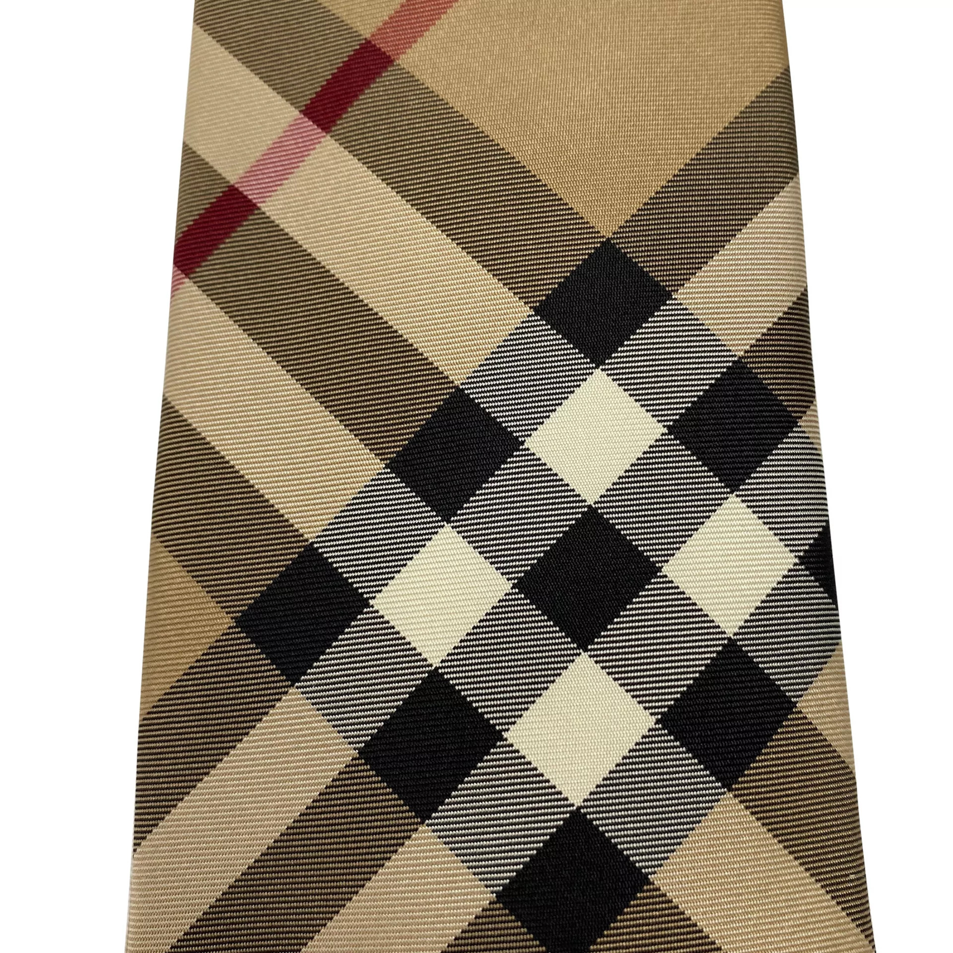 Gravata Burberry Seda Xadrez