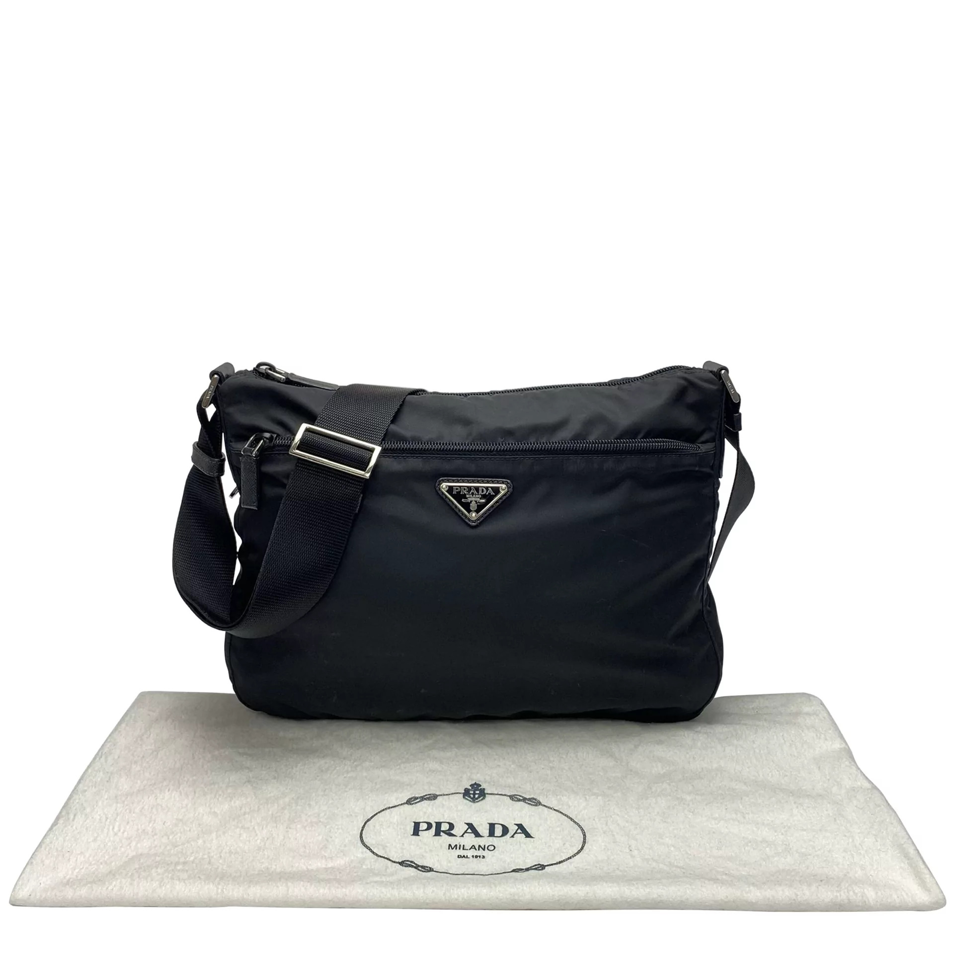 Bolsa Prada Crossbody Nylon Preta