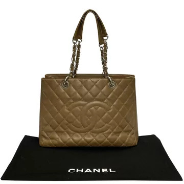 Bolsa Chanel Shopper Marrom