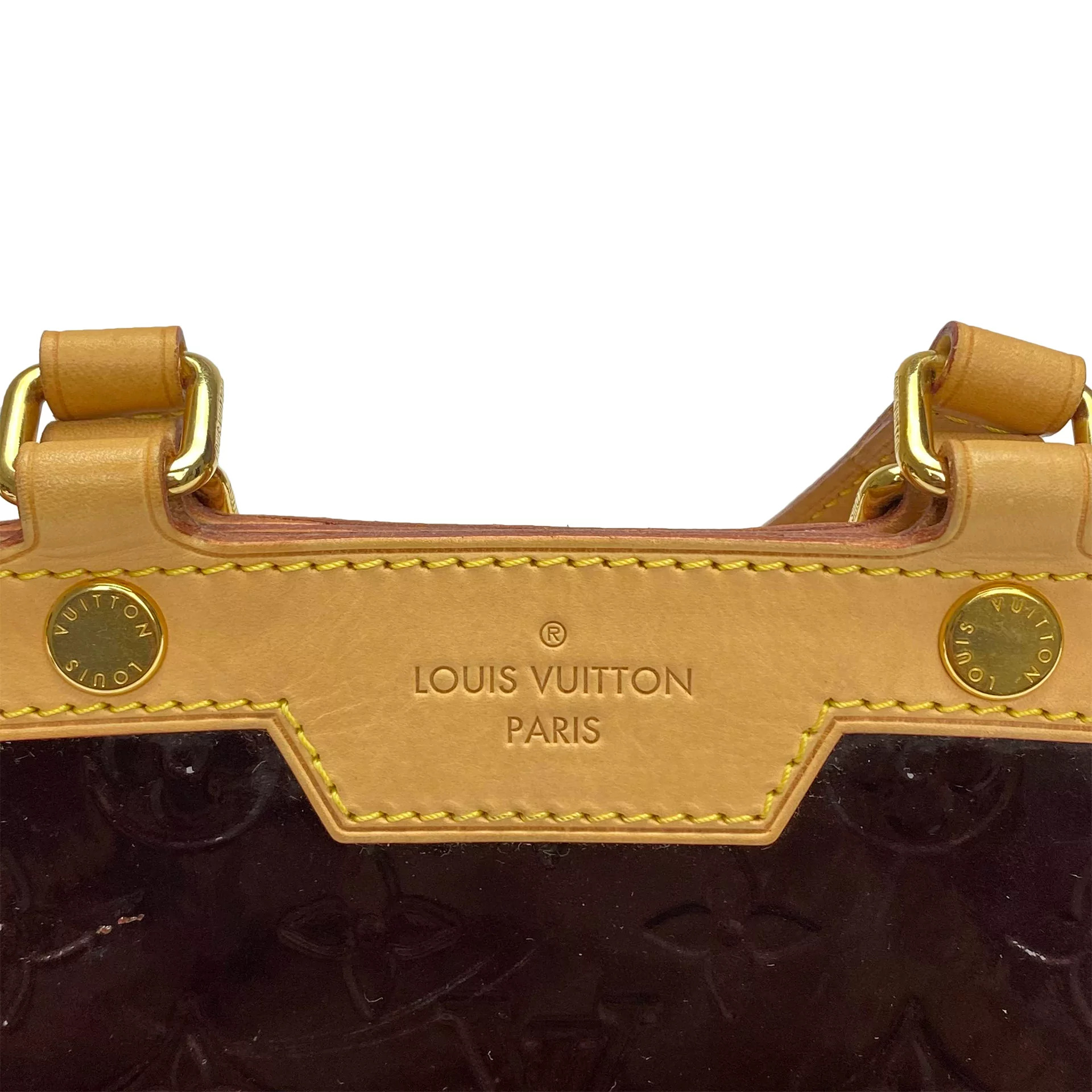 Bolsa Louis Vuitton Brea PM Verniz Vinho