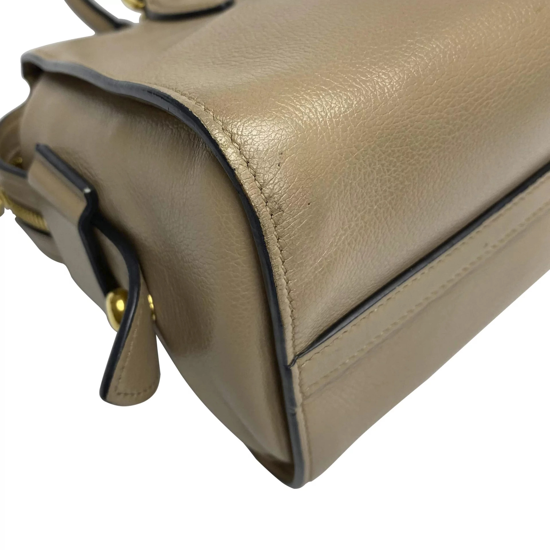 Bolsa Prada Couro Bege