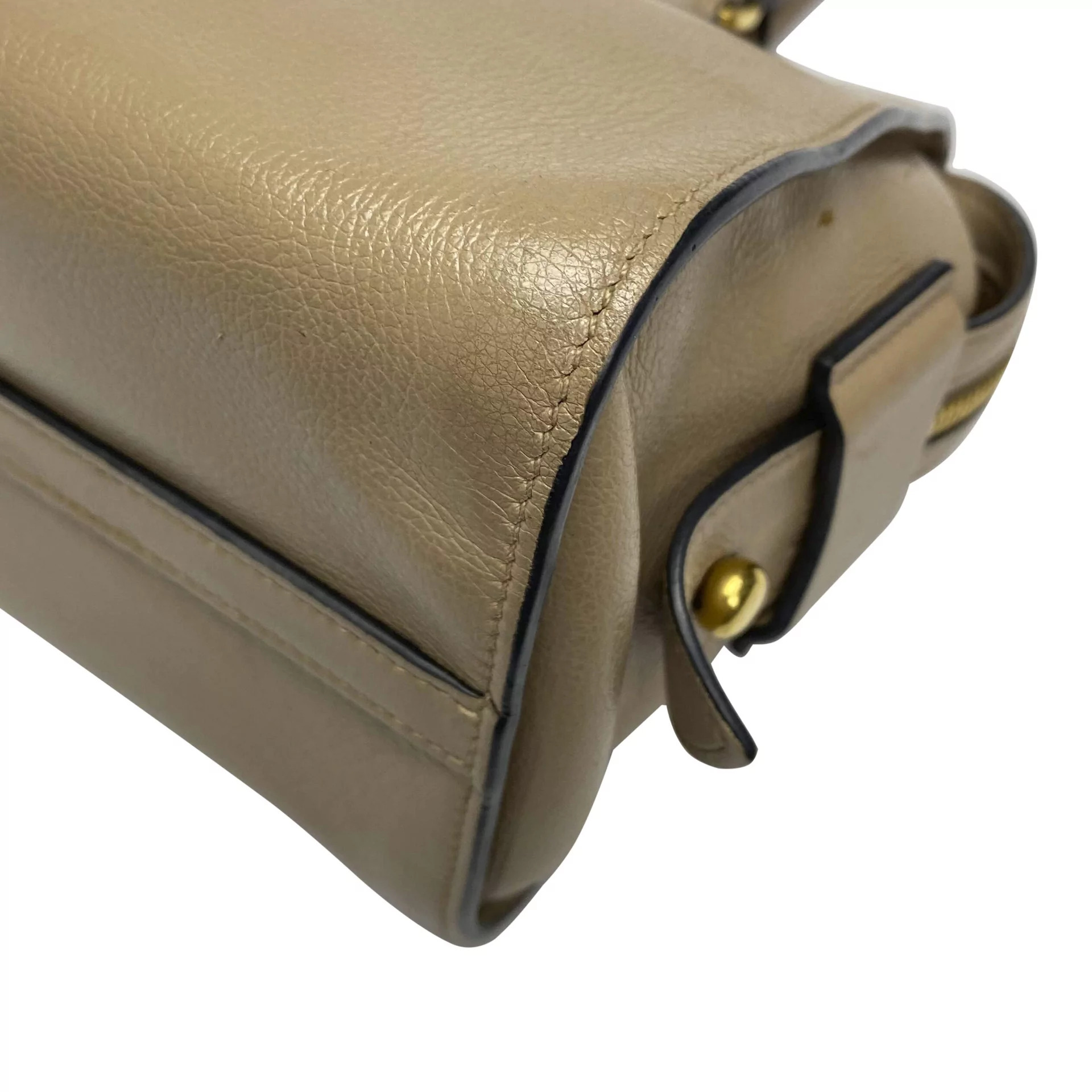 Bolsa Prada Couro Bege