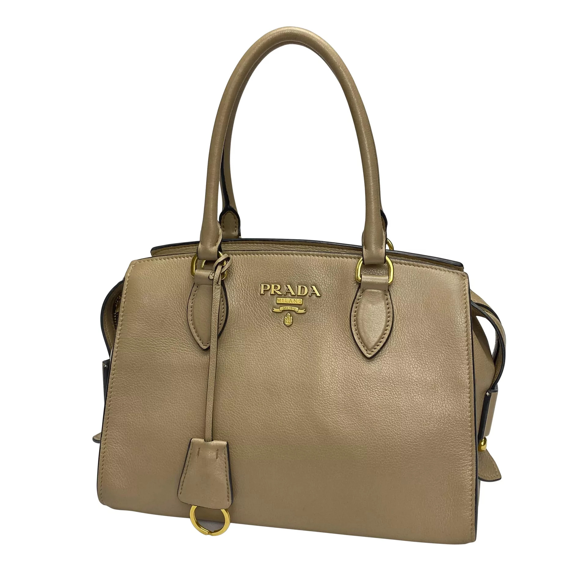 Bolsa Prada Couro Bege