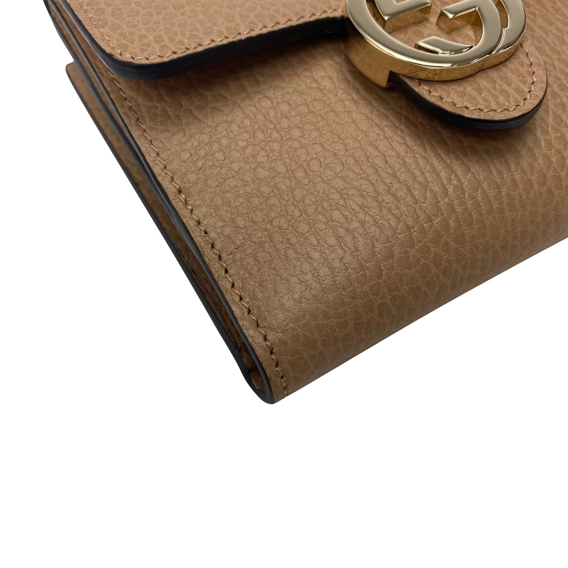 Carteira Gucci Interlocking Nude