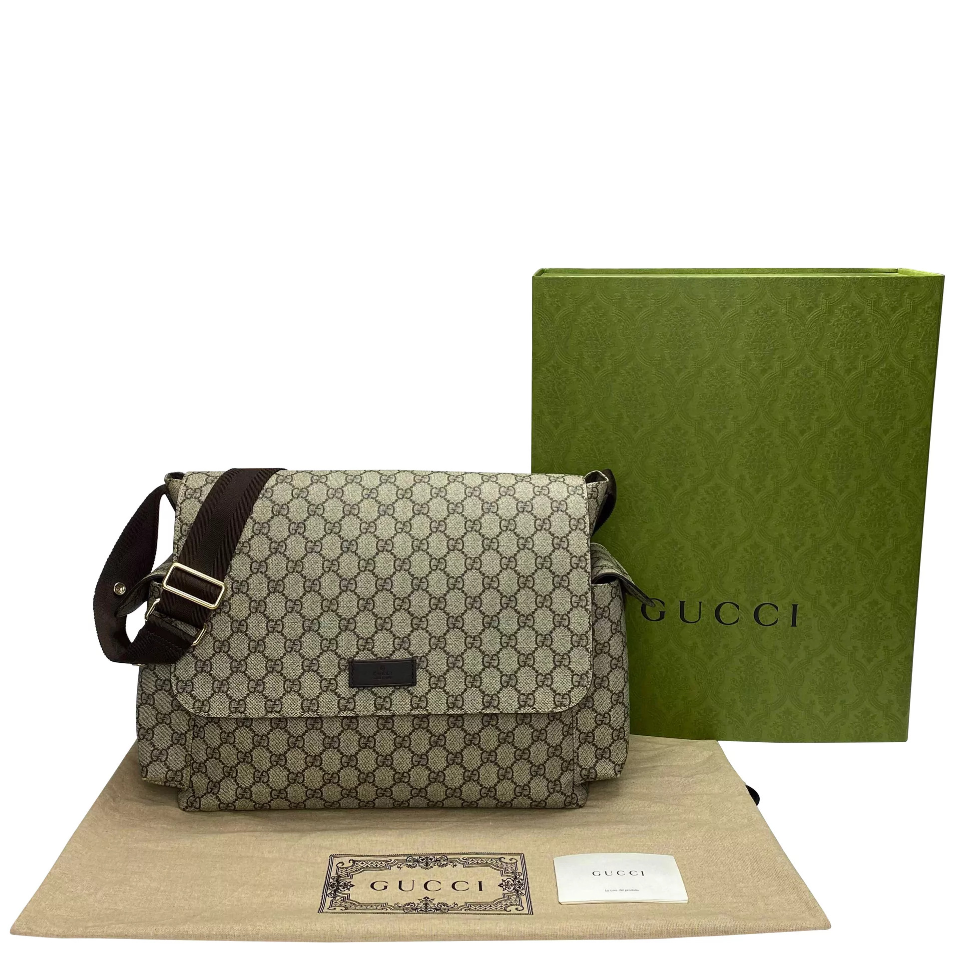 Bolsa Maternidade Gucci GG Plus Diaper Bag Guccissima