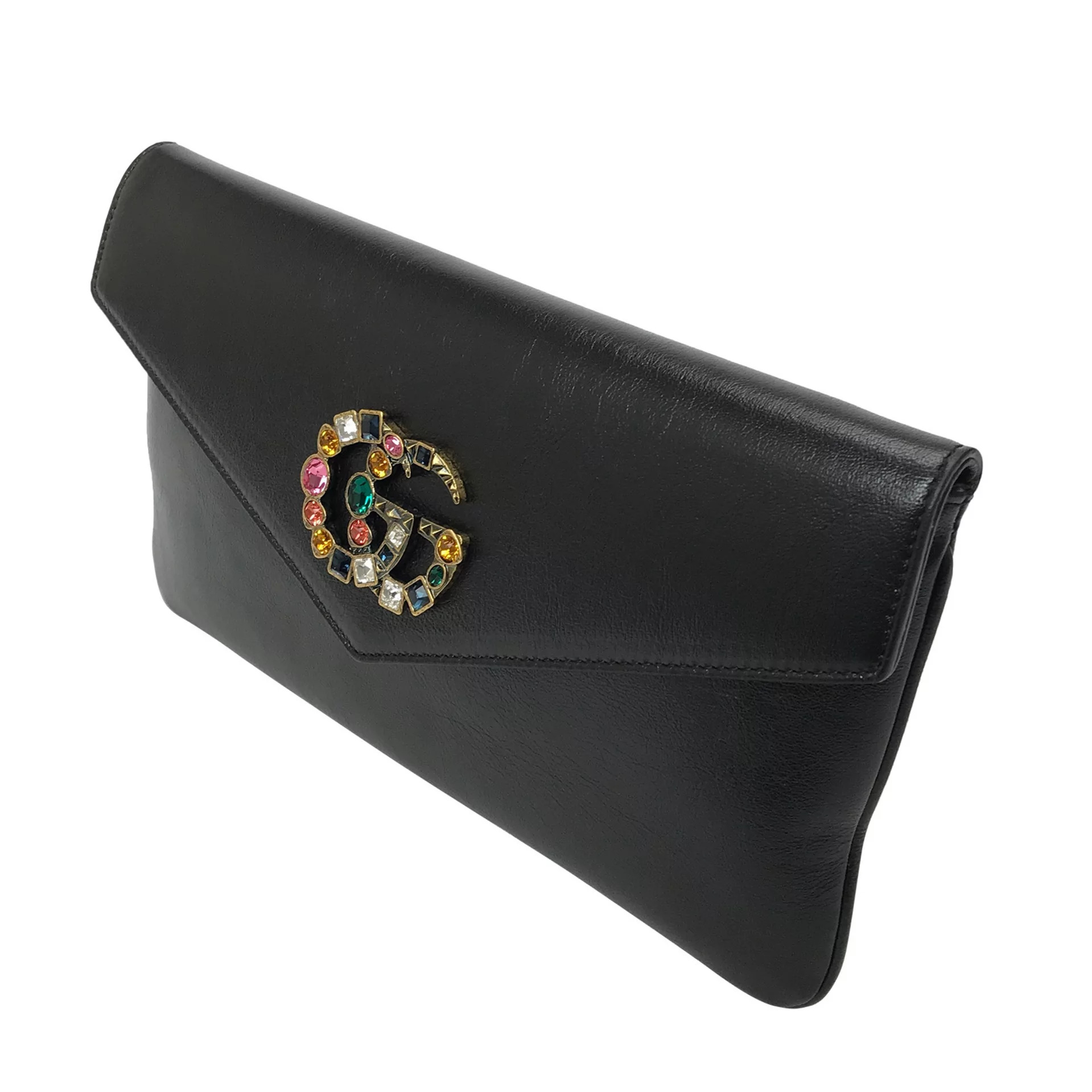 Clutch Gucci Envelope GG Preta