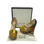 Sandália Gucci Anabela Dourada