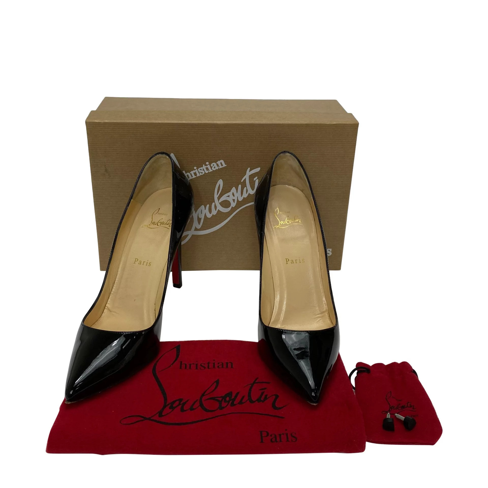 Sapato Christian Louboutin Pigalle 100 Preto