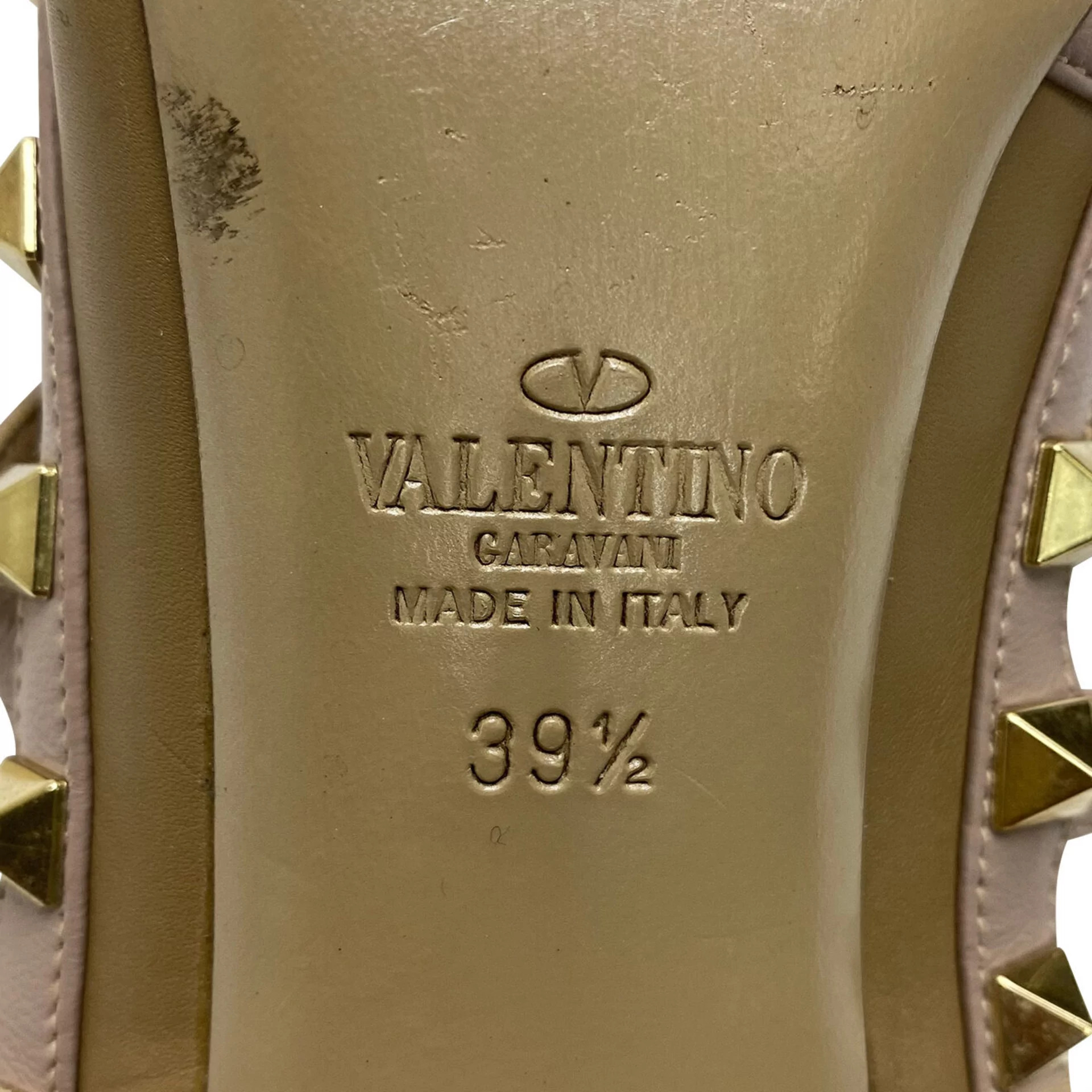 Sapato Valentino Garavani Rockstud Caramelo