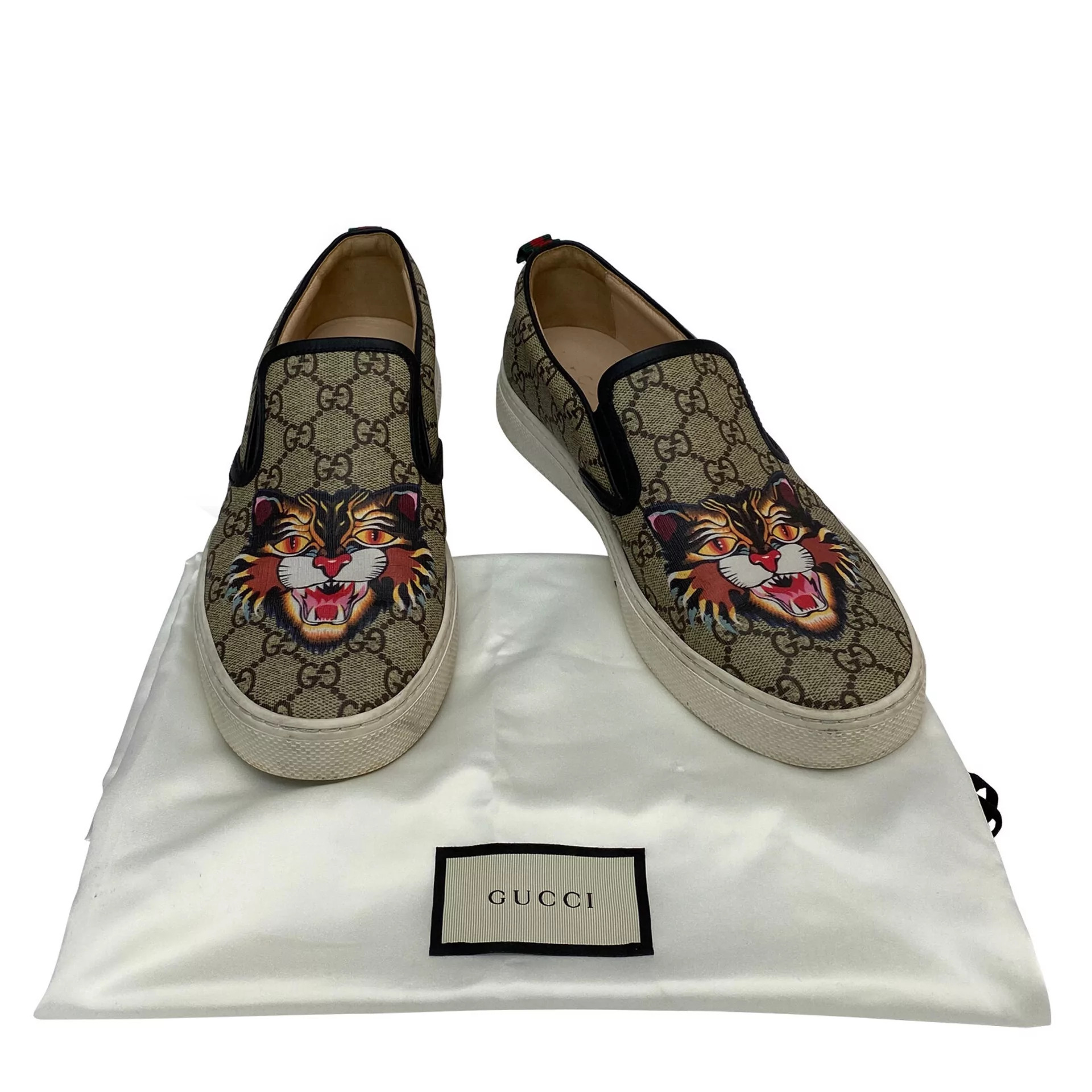 Slipper Gucci Canvas Tigre