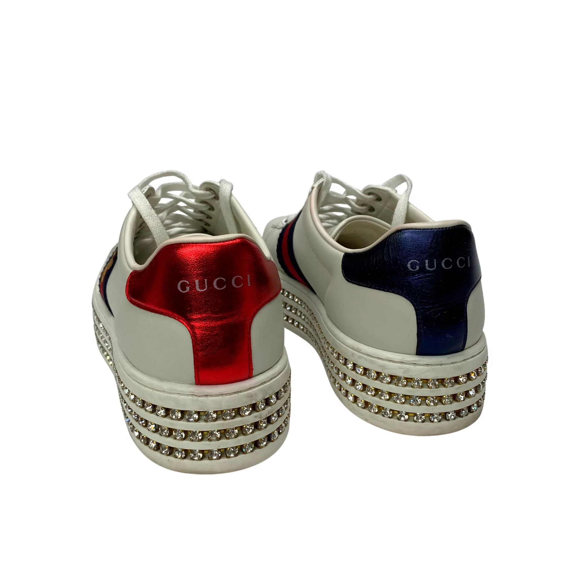 Tênis Gucci Ace com Cristais