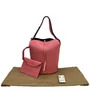 Bolsa Burberry Bucket Couro Rosa