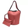 Bolsa Burberry Bucket Couro Rosa