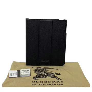 Porta-Ipad Burberry Couro Preto