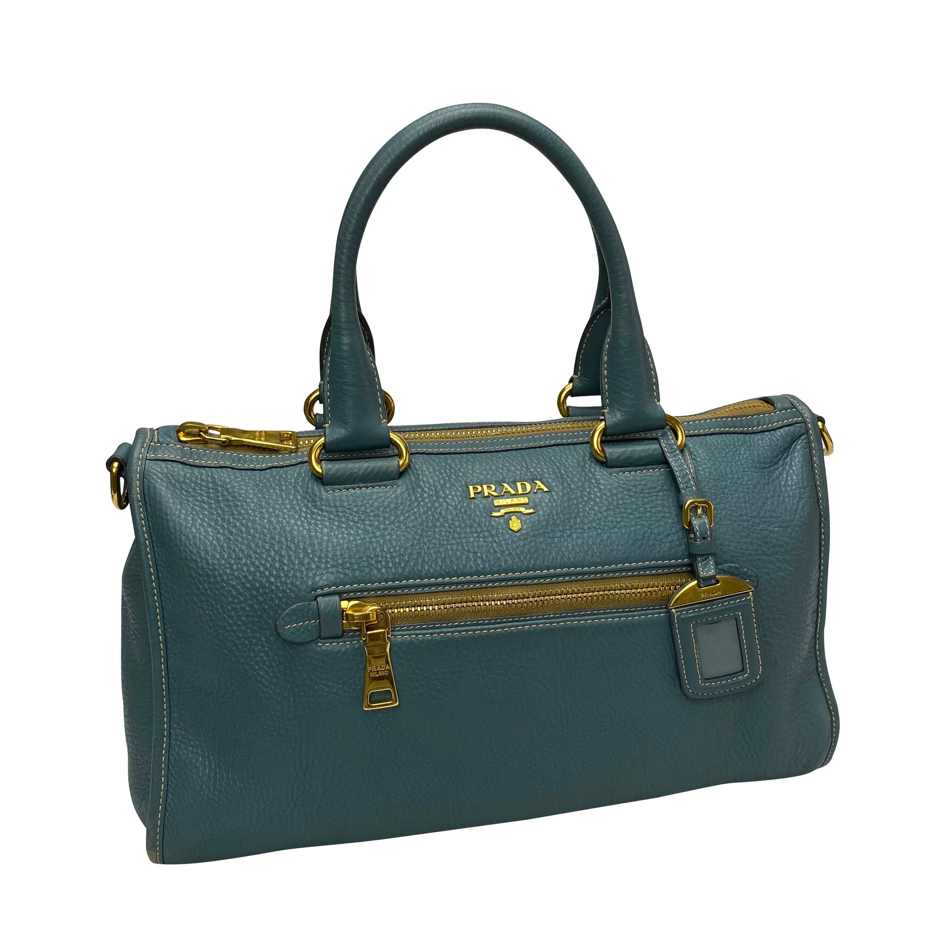 Bolsa Prada Couro Azul