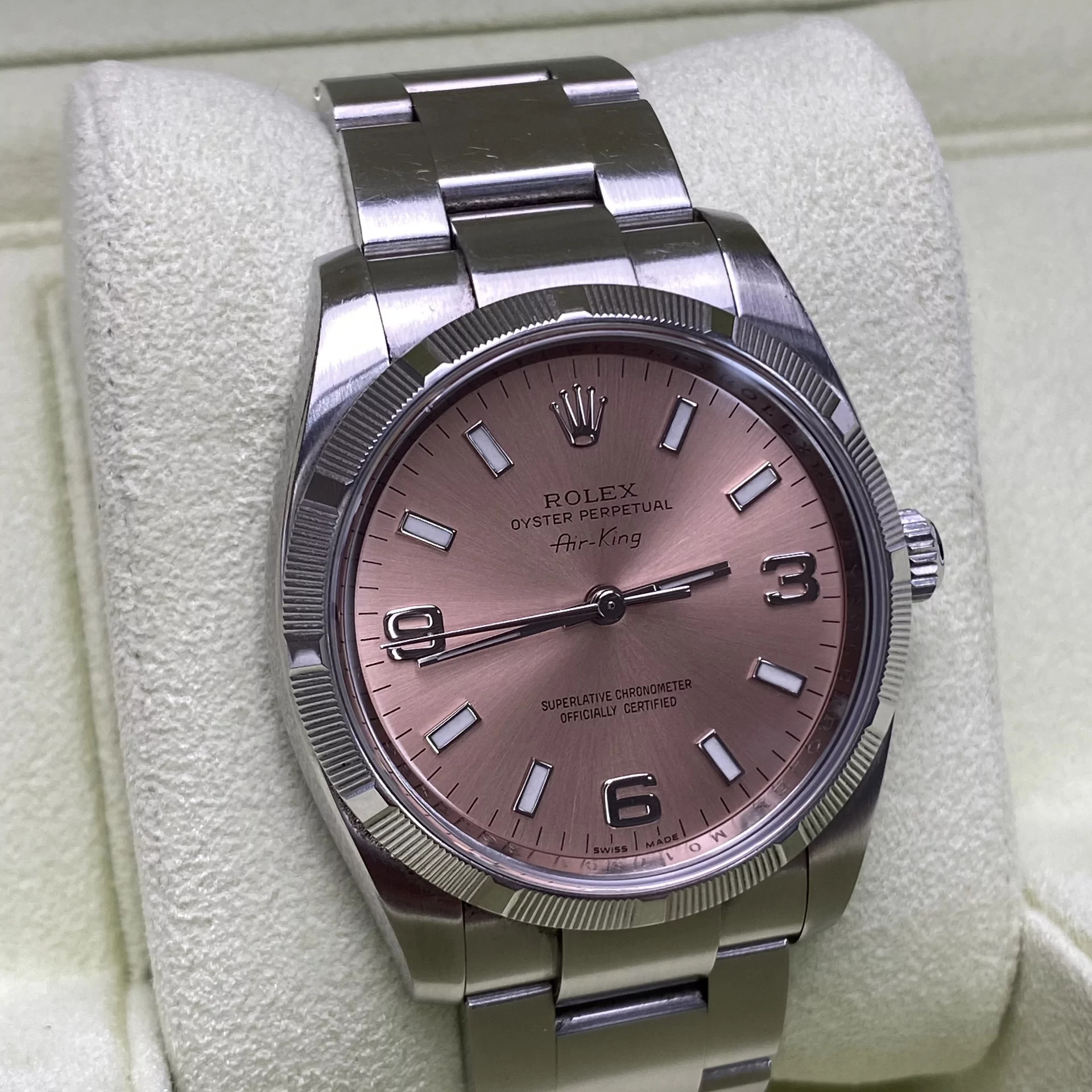 Relógio Rolex Oyster Perpetual Air-King Rosa - 114210