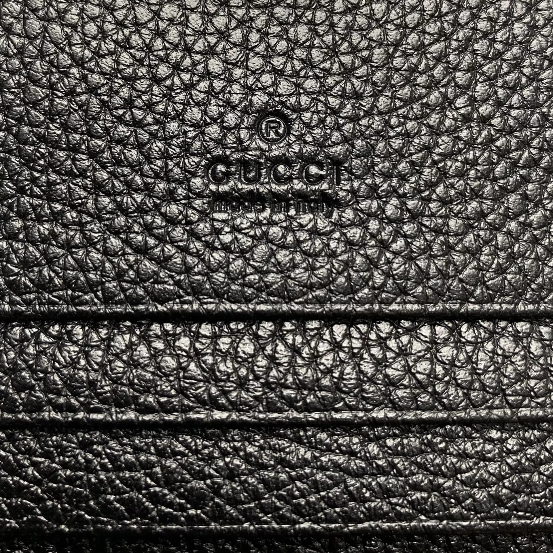 Porta Cartão Gucci Couro Preto