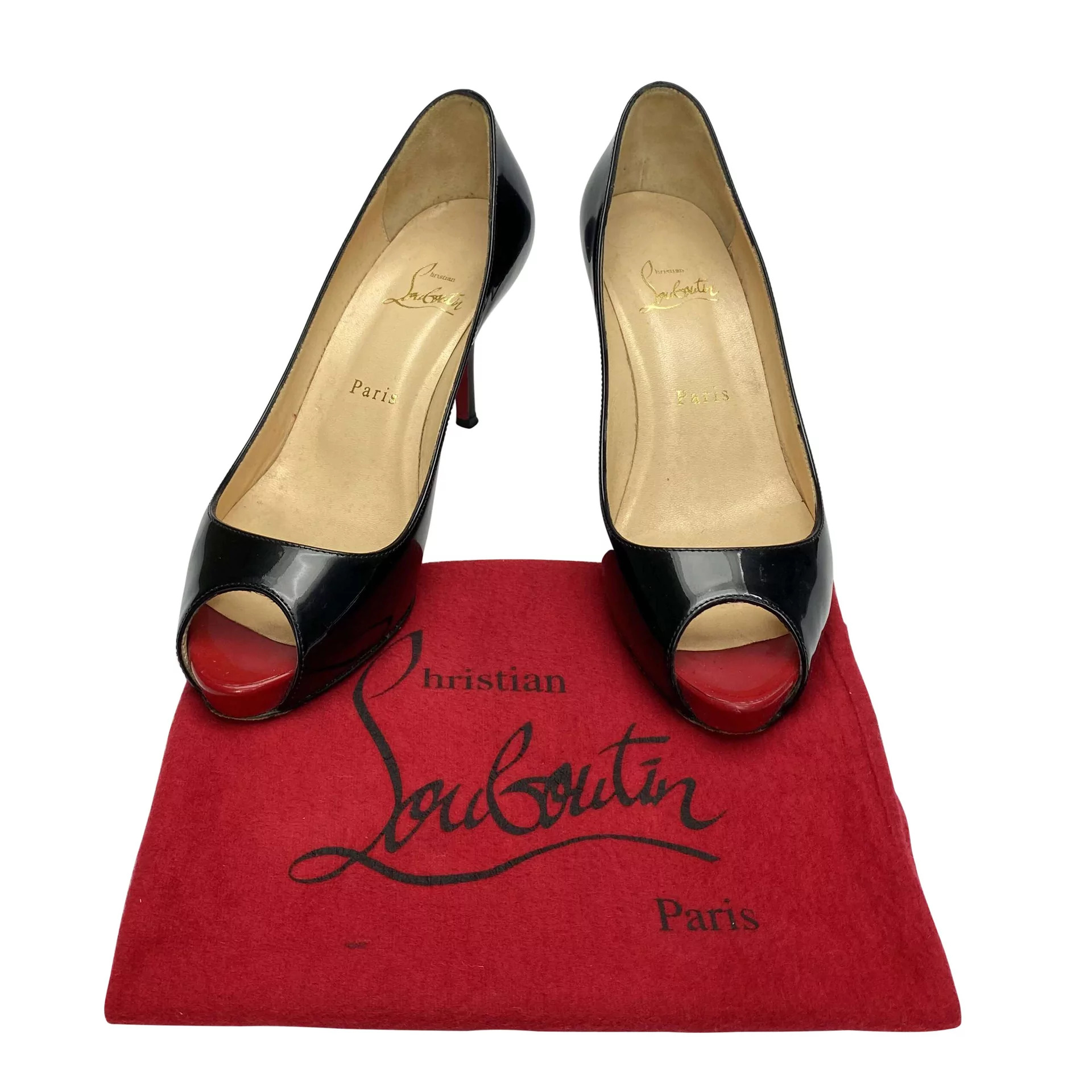 Sapato Christian Louboutin Verniz Preto