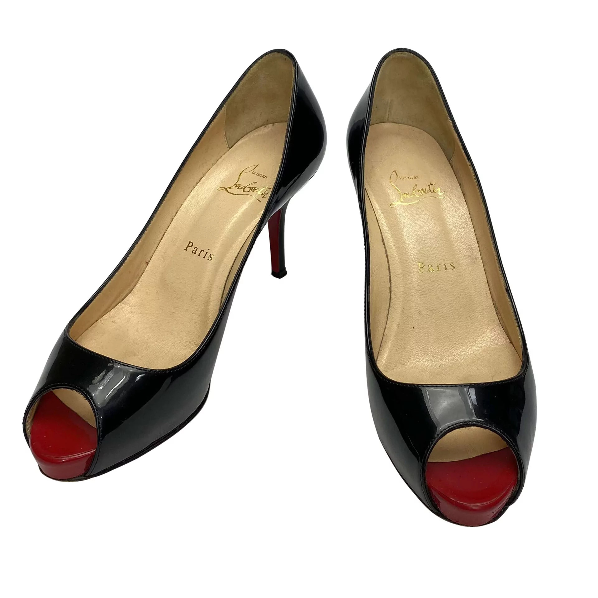 Sapato Christian Louboutin Verniz Preto