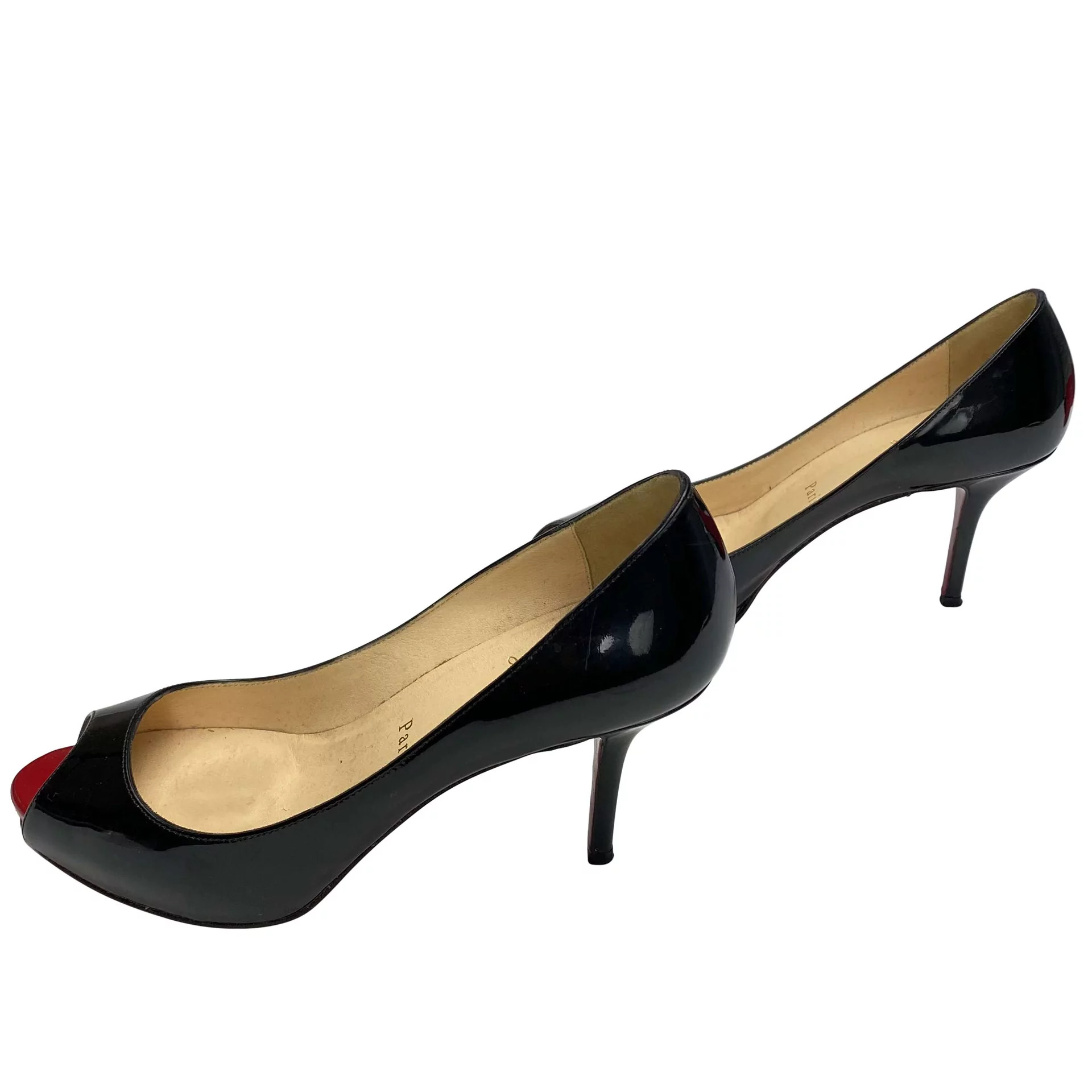 Sapato Christian Louboutin Verniz Preto