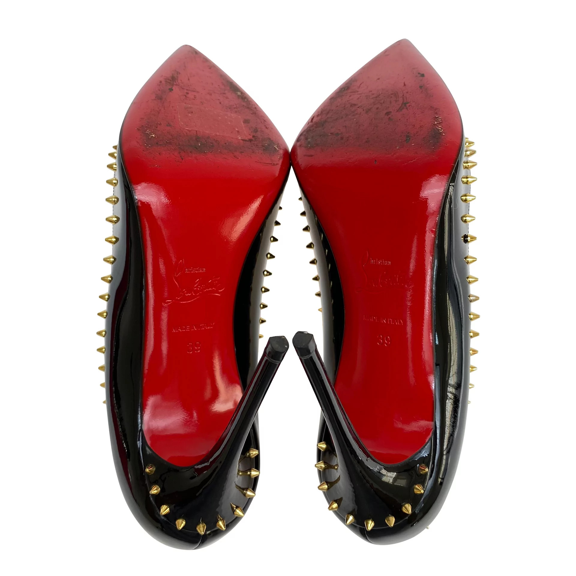 Sapato Christian Louboutin Verniz Preto