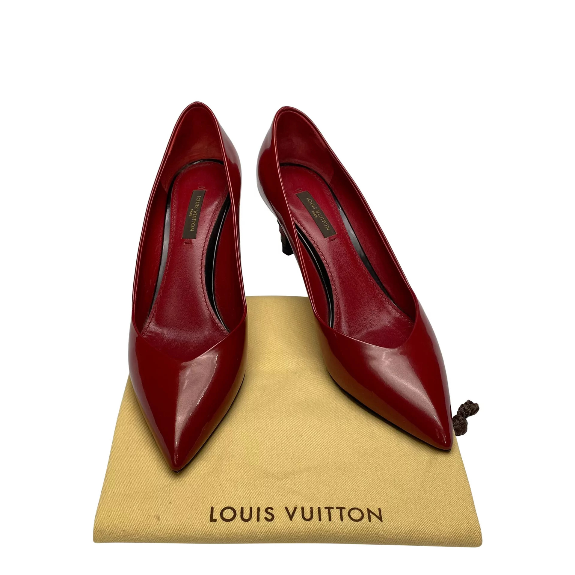 Scarpin Louis Vuitton Couro Vermelho