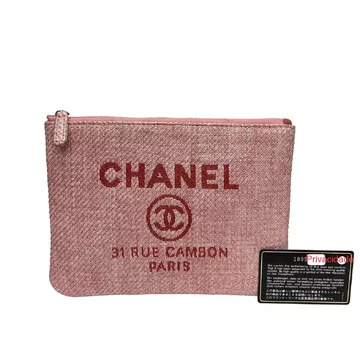 Bolsa Chanel Deauville Pouch Rosa