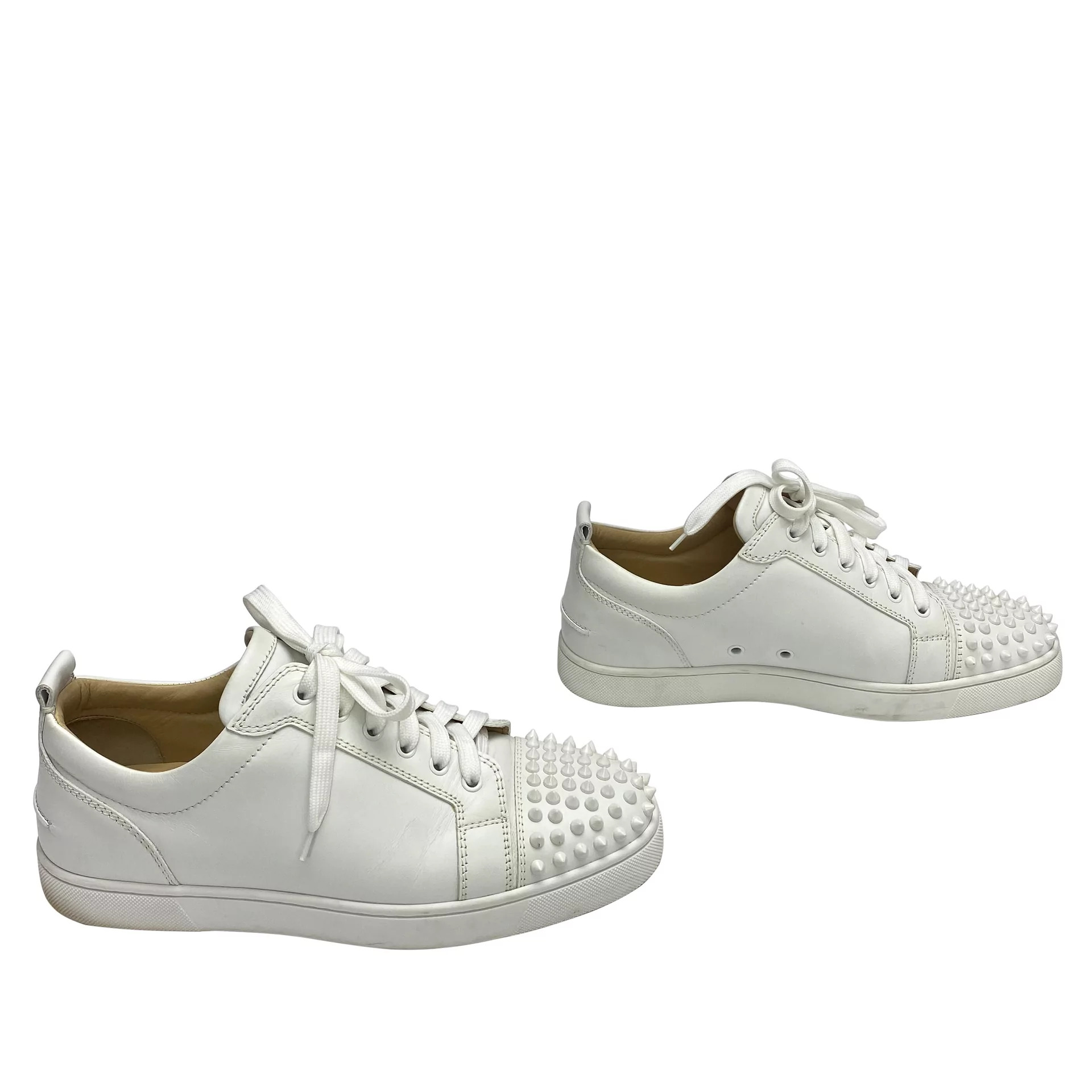 Tênis Christian Louboutin Louis Junior Spikes Branco