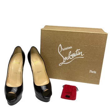 Sapato Christian Louboutin Lady Peep Preto