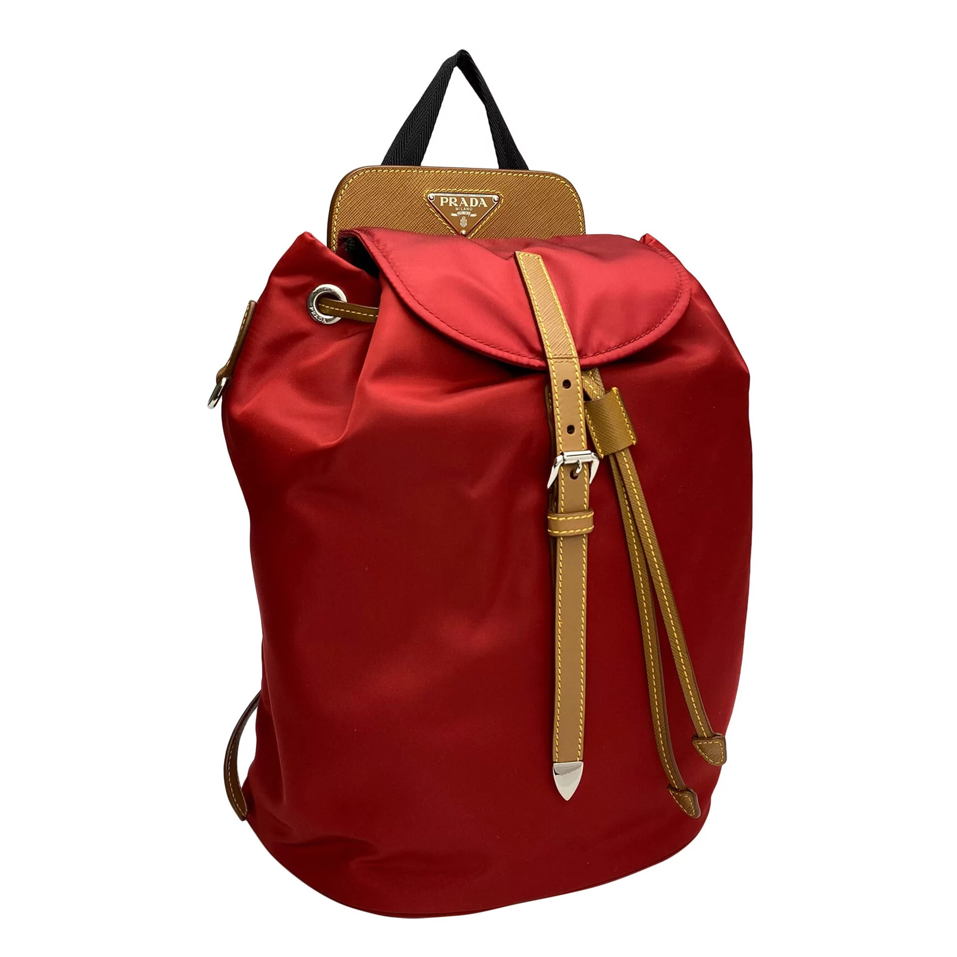 Mochila Prada Nylon Vermelha