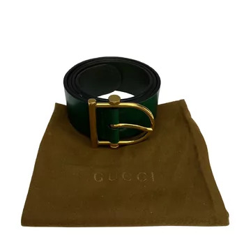 Cinto Gucci Couro Verde