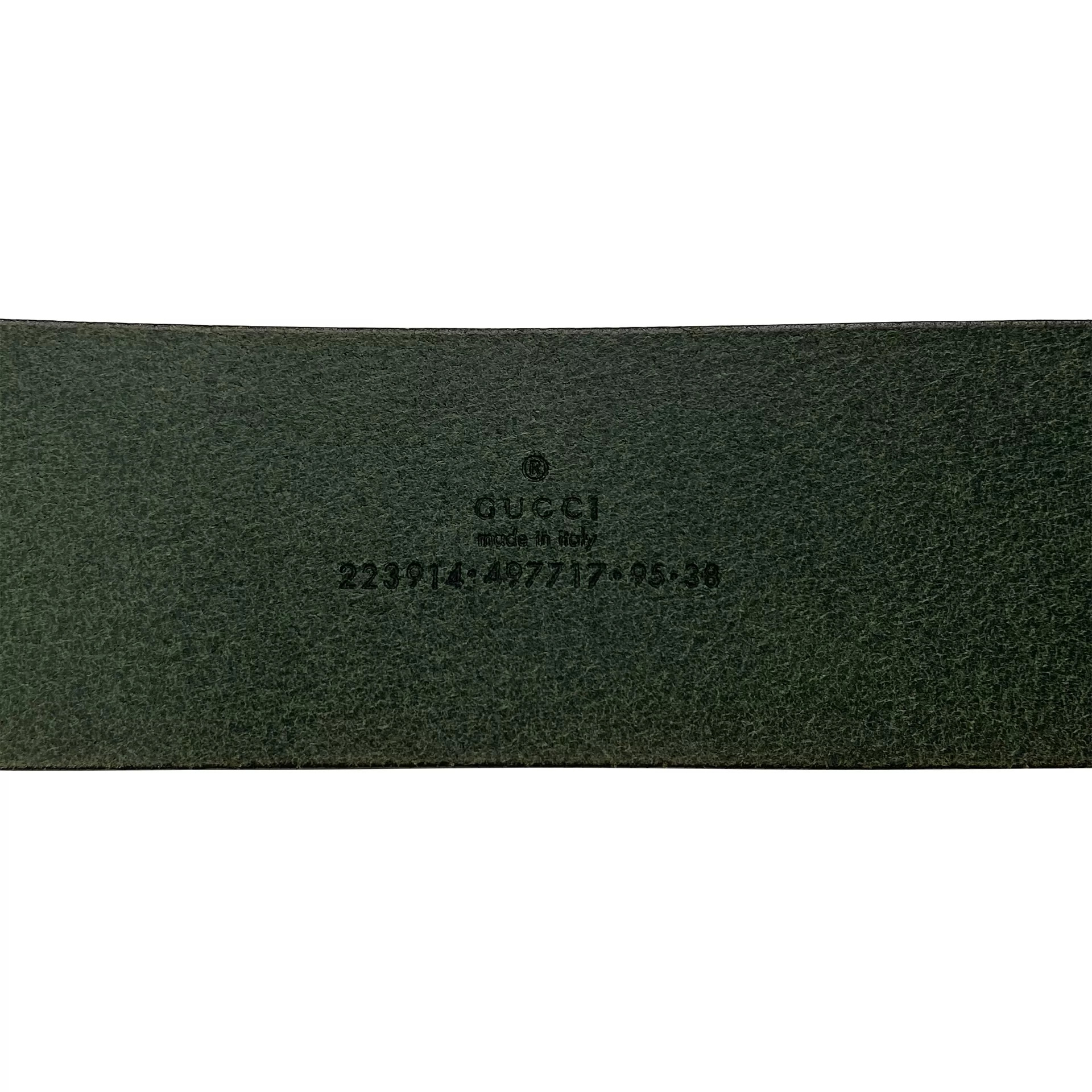Cinto Gucci Couro Verde