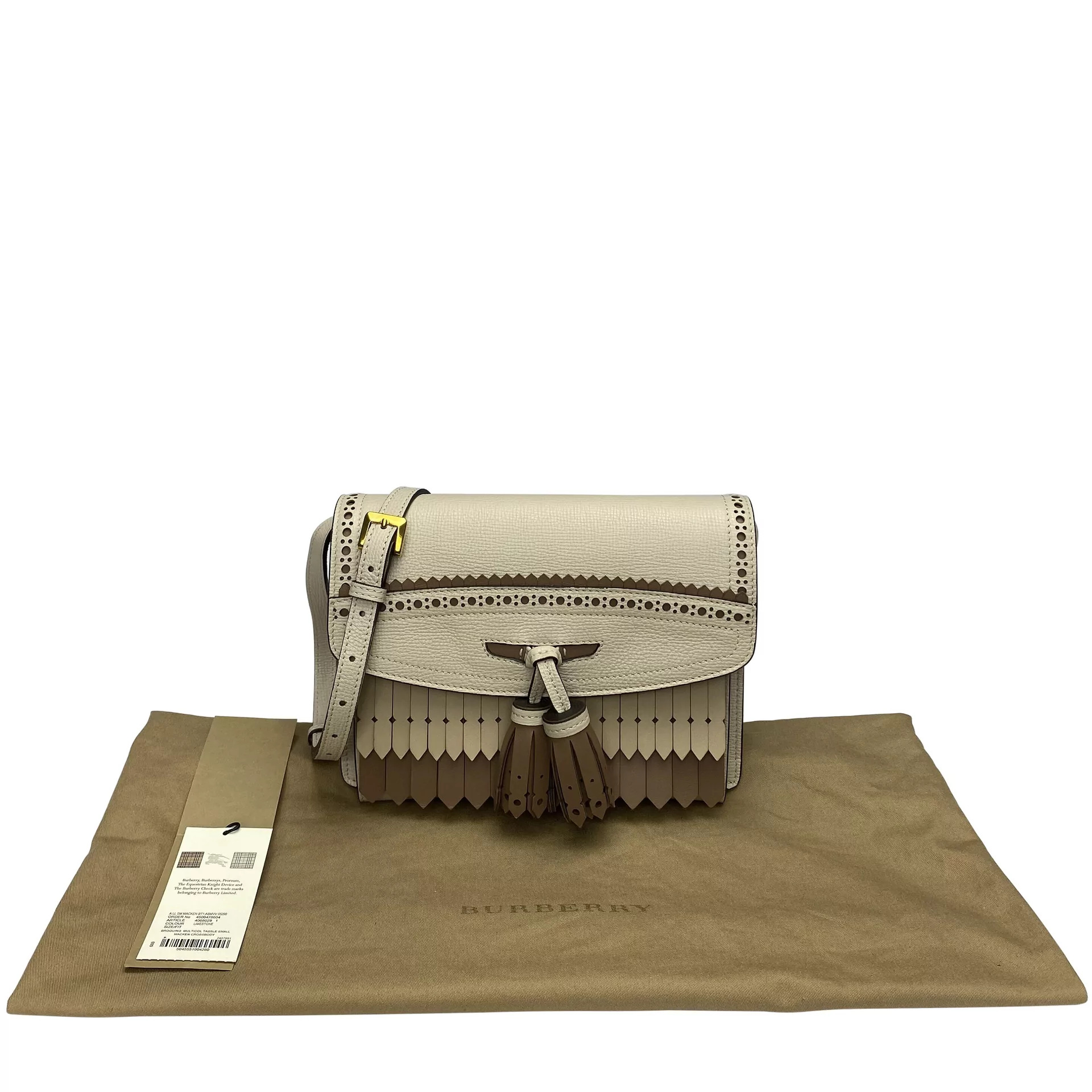 Bolsa Burberry Couro Nude