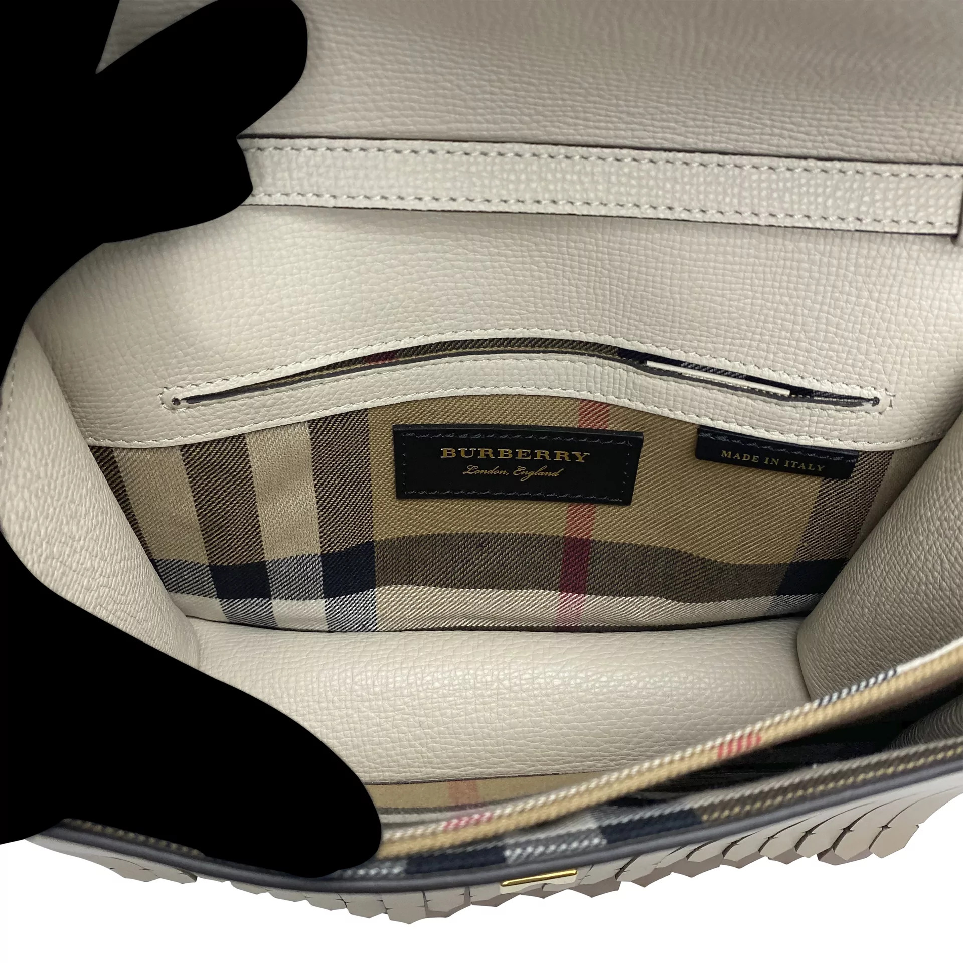 Bolsa Burberry Couro Nude